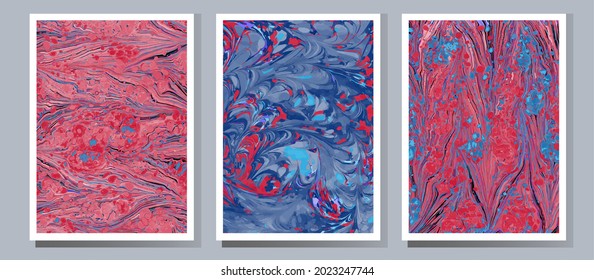Marble fluid texture vector background. Marbling technique fluid dye texture for your exterior design, architecture elements, textile, business card. Grunge marble liquid background pattern.