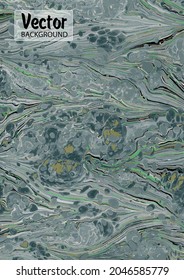 Marble fluid texture vector background. Marbling technique fluid dye texture for your exterior design, architecture elements, textile, business card. Grunge marble liquid background pattern.