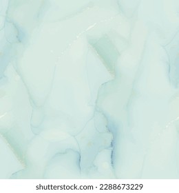 Tinta vectora de aceite de mármol. Mármol Dorado de tinta de alcohol. Patrón Geode Elegante. Pintado Resumen De Lujo. Fondo de color de agua de cobre. Fondo de degradado verde. Pintura de tinta azul. Acuarela de mármol dorado.