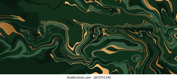 Marble and gold abstract background texture. Vector marbling  with natural luxury style swirls of marble and gold powder.