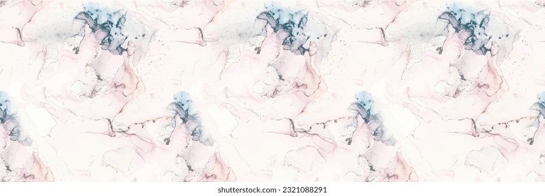 Marble Gold Art. Blue Gradient Watercolor. Fluid Blue Glitter. Lilac Marble Ink Background. Purple Vector Ink Background. Pink Alcohol Ink Paint. Luxury Seamless Painting Violet Water Color Repeat.