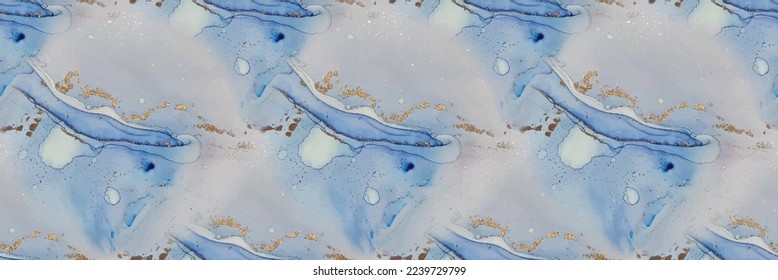 Marble Gold Art. Pink Seamless Background. Blue Alcohol Ink Paint. Purple Vector Ink Canvas. Modern Abstract Painting Violet Water Color Background. Lilac Marble Ink Watercolor. Light Blue Glitter.
