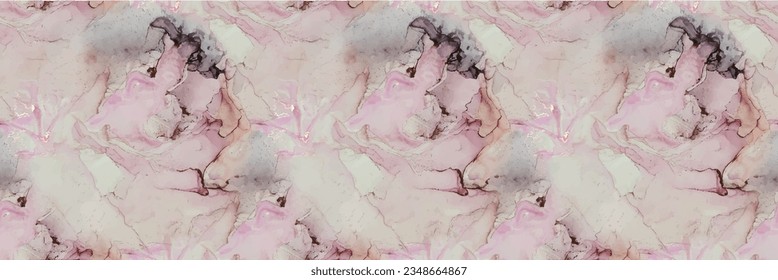 Marble Gold Art. Purple Alcohol Ink Marble. Vector Seamless Template Pink Abstract Background. Blue Water Color Paint. Violet Vector Ink Watercolor. Lilac Marble Ink Watercolor. Light Vector Pattern.