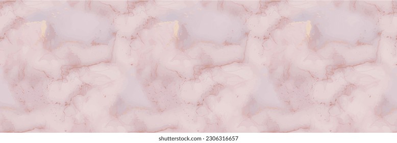 Marble Gold Ink. Fluid Elegant Texture. Violet Marble Art Watercolor. Purple Vector Ink Background. Luxury Abstract Template Lilac Water Color Marble. Pink Seamless Background. Blue Alcohol Ink Paint.