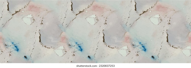 Marble Gold Ink. Purple Marble Art Watercolor. Geode Blue Texture. Pink Oriental Background. Lilac Water Color Repeat. Vector Abstract Painting Blue Vector Ink Paint. Violet Alcohol Ink Background.