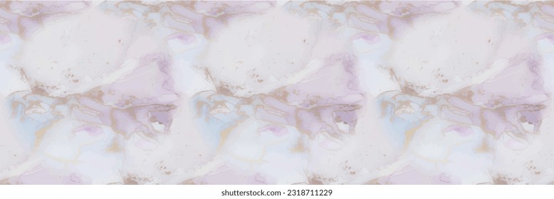 Marble Gold Ink. Violet Vector Ink Repeat. Blue Oriental Background. Lilac Marble Art Watercolor. Pink Alcohol Ink Paint. Fluid Elegant Pattern. Vector Seamless Painting Purple Water Color Background.