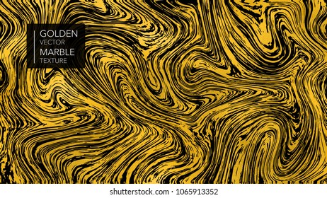 Marble gold texture background. Abstract luxury golden glitter marbling pattern for fabric, tile, design or gift wrapping. Realistic business or wedding cover card. Vector wtite and black art