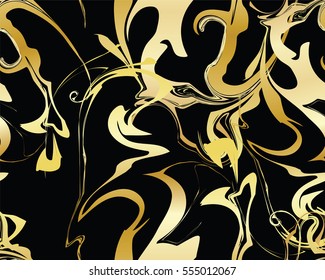 Marble Gold texture seamless pattern. Trendy colors. Christmas wallpaper. Weddings, menus, invitations, birthday, business cards with a marble texture in fashionable colors.