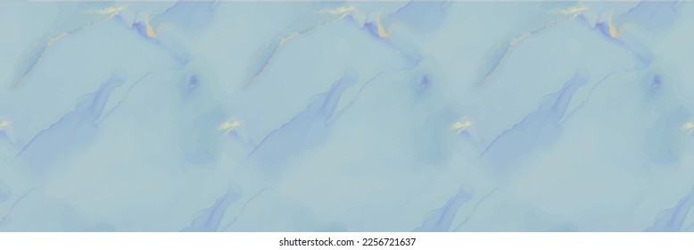 Marmor Gold Vektorgrafik. Lilac Aquarell Marmor. Vektor abstrakte Vorlage Violet Alkohol Farbe Wasser Farbe. Blaue Tinte. Purple Marmor Art Water Farbe. rosafarbener Farbverlauf-Hintergrund. Geode Blaues Muster.