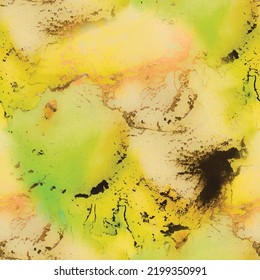 Marble Gold Water Color. Foil Marble Watercolor. Green Art Paint. Shiny Vector Ink Watercolor. Luxury Seamless Template. Green Abstract Background. Light Seamless Repeat. Luxury Alcohol Ink Canvas.