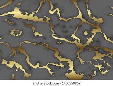 Marble with golden texture background. Seamless pattern. Beautiful abstract marble pattern with high resolution. Glitter marbling for design. Elegant marble gold texture. Endless marbling backdrop 