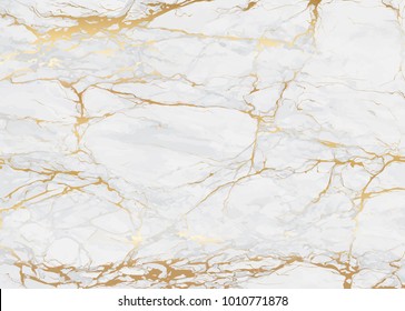 Marble with golden texture background vector illustration - Shutterstock ID 1010771878