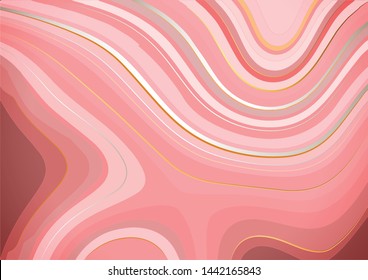 Marble with golden texture background vector illustration. 