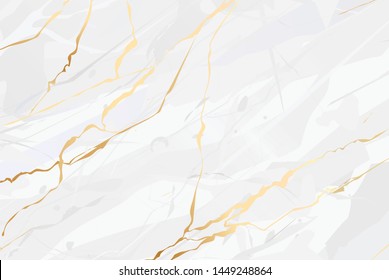 Marble Golden And  White Background Vector Art Texture Illustration