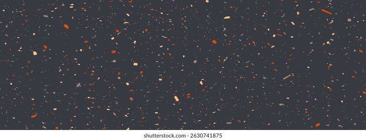 Marble granite background. Dark grey red and yellow terrazzo texture of stone, granite. Empty tile surface sandstone pattern abstract background. Vector illustration