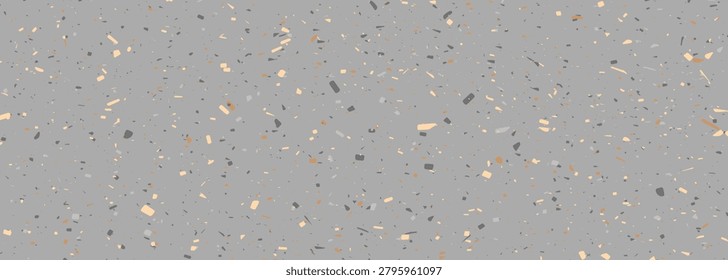 Marble granite background. Terrazzo texture gray of stone, granite beige and grey abstract background. Empty tile surface sandstone pattern. Vector illustration