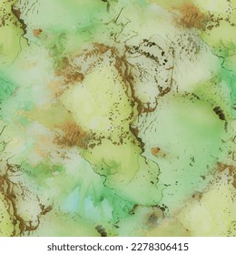 Marble Green Water Color. Gold Marble Background. Foil Ink Paint. Vector Abstract Template. Light Elegant Glitter. Golden Alcohol Ink Marble. Blue Seamless Watercolor. Shiny Vector Ink Background.