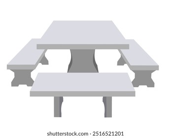 Mesa de cavalo de mármore para sentar.