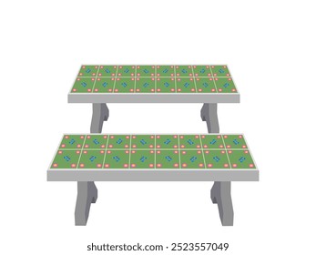 Marble horse table for sitting.