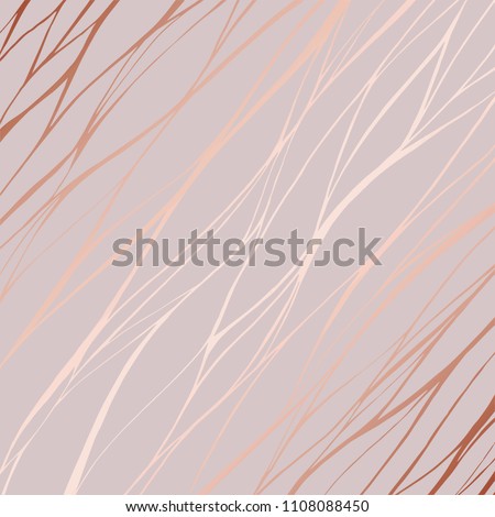 Marble with imitation of rose gold for the design of invitations and postcards