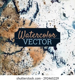 Marble imitation watercolor vector background