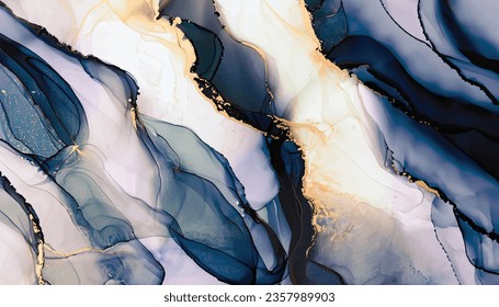 Marble ink abstract  from exquisite original painting for abstract background . Painting was  on high quality paper texture to marble background pattern of ombre alcohol ink vector illustratration