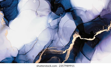 Marble ink abstract  from exquisite original painting for abstract background . Painting was  on high quality paper texture to marble background pattern of ombre alcohol ink vector illustratration