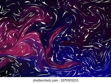 Marble ink colorful. Purple marble pattern texture abstract background. can be used for background or wallpaper. Vector illustration