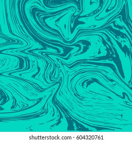 Marble or ink liquid texture. Abstract vector background, aqua print.