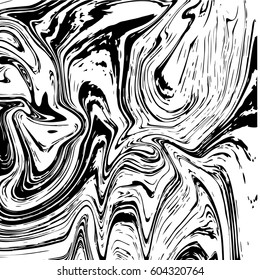 Marble or ink liquid texture. Abstract vector background, aqua print.