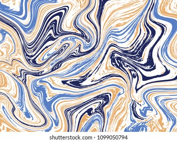 Marble ink texture vector background. Marbling technique fluid dye texture for your exterior design, architecture elements, textile, business card. Trendy marble liquid background template.