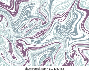 Marble ink texture vector background. Marbling technique fluid dye texture for your design, postcard, banner, flyer, textile, notebook cover. Trendy marble liquid background template.