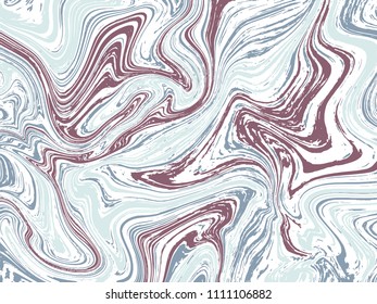 Marble ink texture vector background. Marbling technique fluid dye texture for your exterior design, banner, flyer, textile, business card. Trendy marble liquid background template.