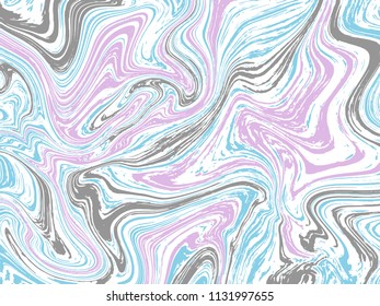 Marble ink texture vector background. Marbling technique fluid dye texture for your exterior design, architecture elements, textile, business card. Modern marble liquid background pattern.