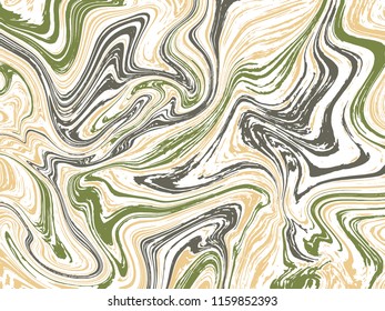 Marble ink texture vector background. Marbling technique fluid dye texture for your design, postcard, banner, poster, textile, notebook cover. Trendy marble liquid background template.