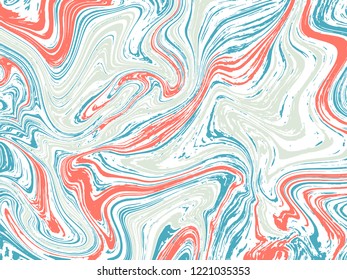Marble ink texture vector background. Marbling technique fluid dye texture for your exterior design, architecture elements, textile, business card. Trendy marble liquid background painting.