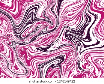 Marble ink texture vector background. Marbling technique fluid dye texture for your design, postcard, banner, flyer, textile, notebook cover. Grunge marble liquid background pattern.