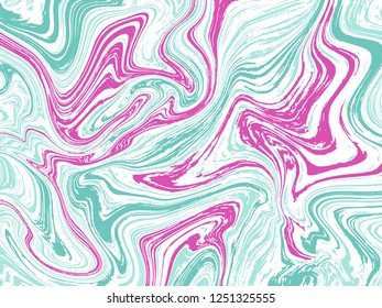 Marble ink texture vector background. Marbling technique fluid dye texture for your design, postcard, banner, presentation, textile, notebook cover. Modern marble liquid background painting.
