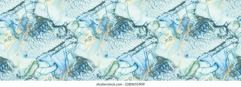 Marble Ink Vector. Blue Ink Paint. Pink Abstract Background. Copper Alcohol Ink. Modern Seamless Painting. Green Marble Watercolor. Water Color Canvas. Geode Elegant Texture. Gold Luxury Background.