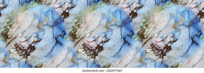 Marble Ink Vector. Blue Marble Watercolor. Vector Abstract Painting. Green Seamless Background. Metal Alcohol Ink. Water Color Canvas. Gold Ink Paint. Fluid Elegant Glitter. Pink Luxury Watercolor.