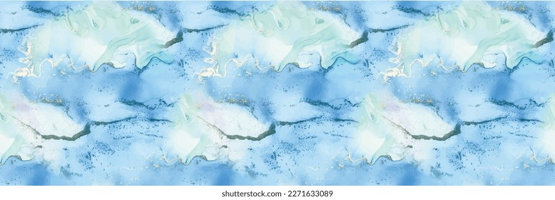 Marble Ink Vector. Blue White Background. Gold Marble Background. Water Color Marble. Bronze Alcohol Ink. Pink Gradient Watercolor. Geode Elegant Pattern. Green Art Paint. Modern Seamless Template.