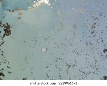 Vector de tinta de mármol. Pintura de Foil Art. Mármol Resumen de Bronce. Tinta dorada de alcohol. Acuarela De Resumen De Oro. Plantilla de vectores azules. Acuarela color agua. Glitter Geode Elegant. Fondo Verde De Mármol.