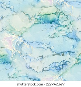 Marble Ink Vector. Gold Oriental Watercolor. Fluid Elegant Texture. Copper Water Color. Vector Abstract Painting. Pink Marble Background. Green Art Paint. Alcohol Ink Canvas. Blue White Background.