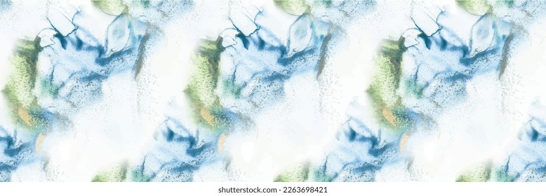 Marmorfarben-Vektorgrafik. Gold Tinte Farbe. Aquarell-Leinwand. Bronze-Alkohol-Tinte. Pink Luxury Aquarell. Flüssigkeitsnahtlose Textur. Abstrakte Vektorgrafik. blauer, orientalischer Hintergrund. Grüne Marmorfarbe Wasser.