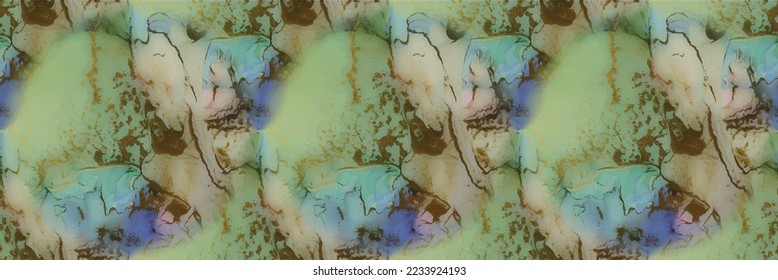 Marble Ink Vector. Modern Abstract Painting. Blue Golden Background. Copper Water Color. Gold Marble Background. Fluid Elegant Pattern. Pink Ink Paint. Green Oriental Watercolor. Alcohol Ink Marble.