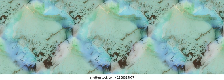 Marble Ink Vector. Pink White Background. Alcohol Ink Marble. Vector Elegant Pattern. Green Gradient Watercolor. Gold Art Paint. Copper Water Color. Blue Marble Background. Vector Seamless Template.