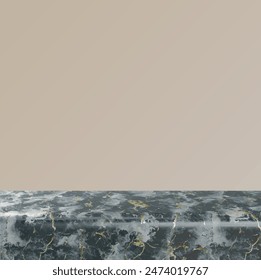 
Marble kitchen countertop 3d vector