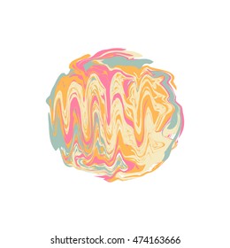 Marble label. Vector illustration.
