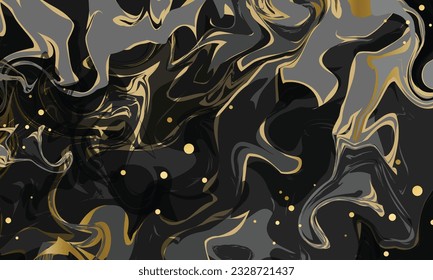Marble liquid color background design texture vector