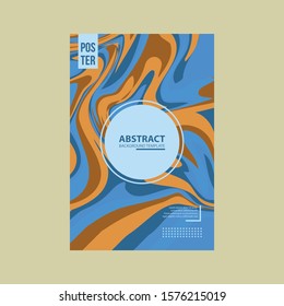 Marble Liquid Poster Template, Banner, Brochure, Flyer, Vector Images